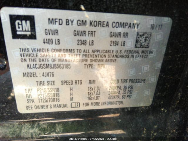 KL4CJGSM8JB563185 Buick Encore Essence