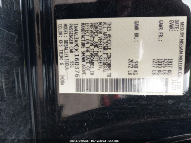1N4AL3AP0JC160376 Nissan Altima 2.5 Sv