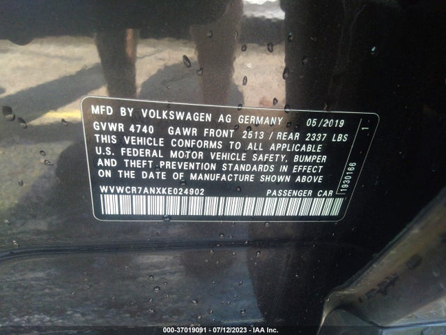 WVWCR7ANXKE024902 Volkswagen ARTEON SEL