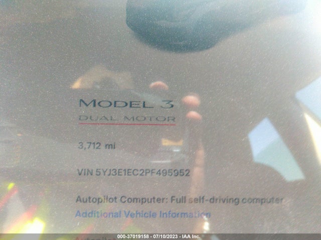 Tesla Model 3 Performance 2023 5YJ3E1EC2PF495952 Image 15