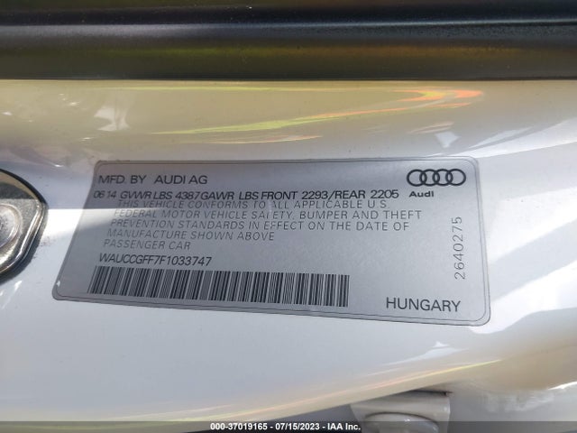 WAUCCGFF7F1033747 Audi A3 1.8t Premium Plus