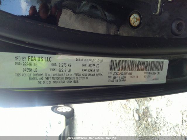 2C3CDZAG5JH315962 Dodge Challenger Sxt