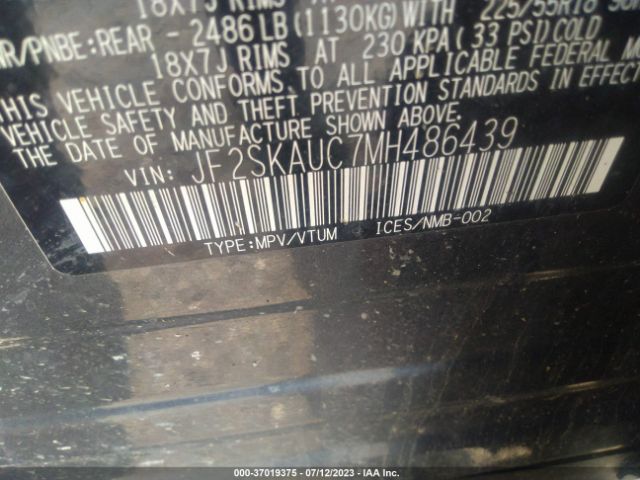 JF2SKAUC7MH486439 Subaru Forester Limited
