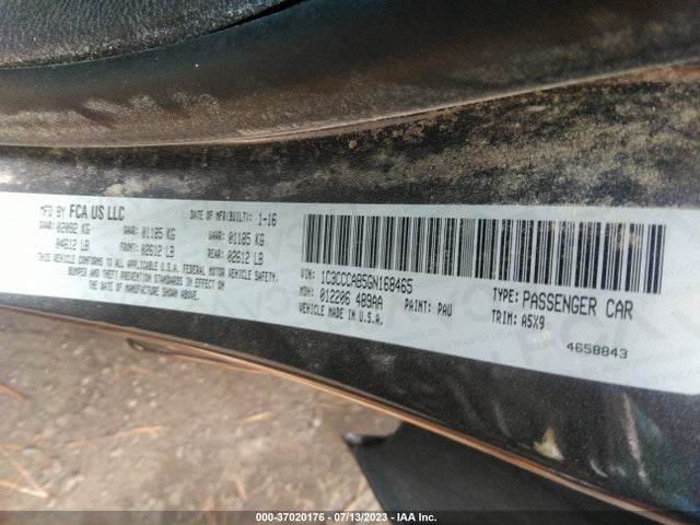 1C3CCCAB5GN168465 Chrysler 200 Limited
