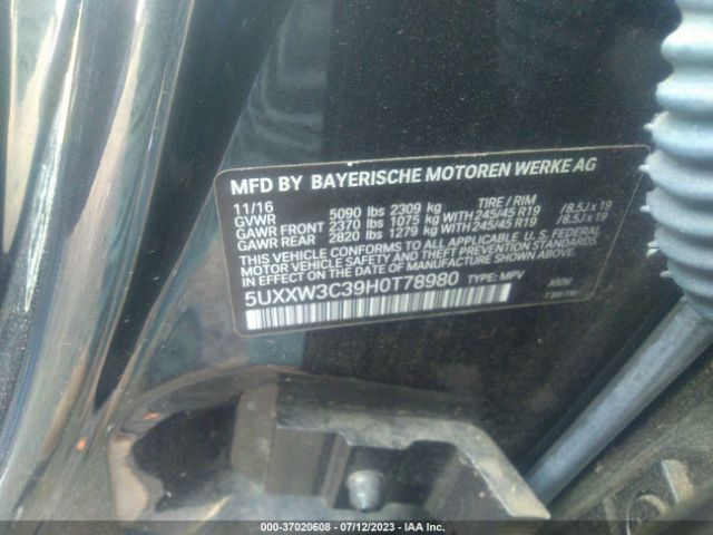 5UXXW3C39H0T78980 BMW X4 Xdrive28i