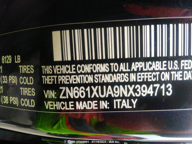 ZN661XUA9NX394713 Maserati Levante Gt
