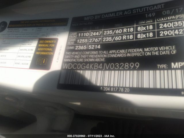 WDC0G4KB4JV032899 Mercedes-Benz GLC