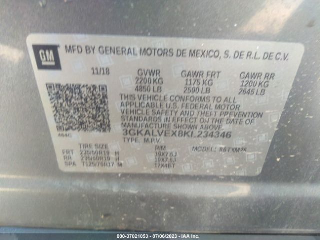 3GKALVEX8KL234346 GMC Terrain Slt