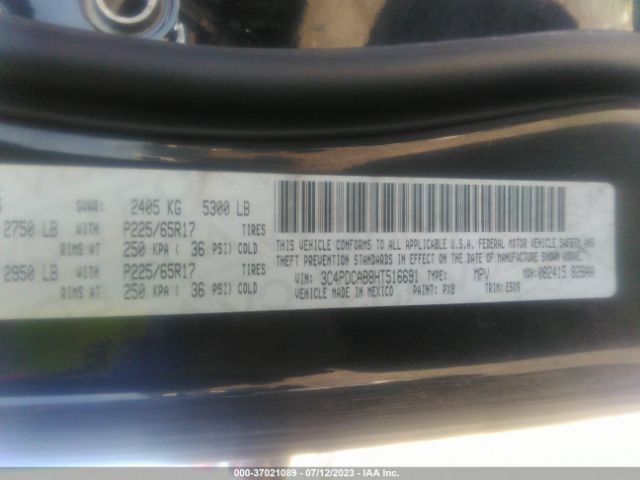 3C4PDCAB8HT516691 Dodge JOURNEY SE