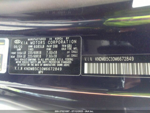 KNDMB5C10M6672849 KIA SEDONA EX
