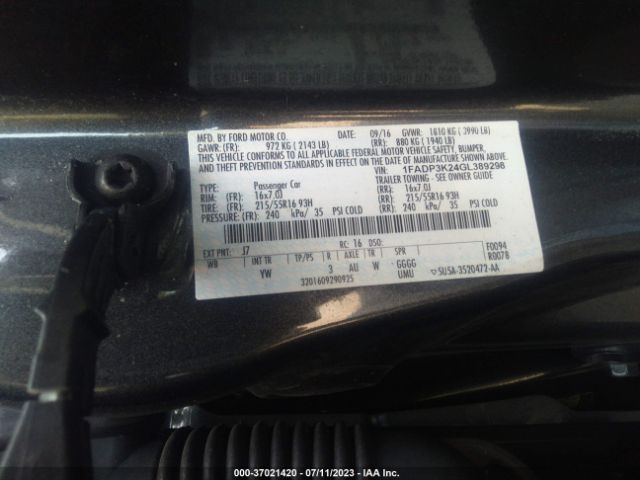 1FADP3K24GL389298 Ford FOCUS SE