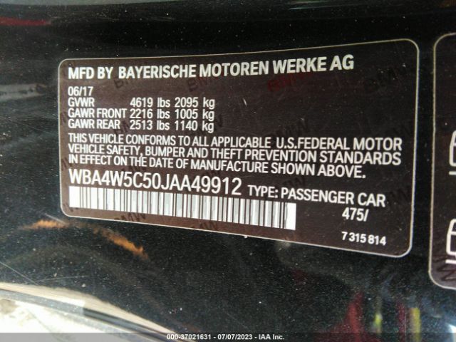 WBA4W5C50JAA49912 BMW 4 Series 430i Xdrive