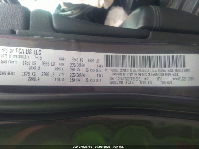 1C4RJFAG2FC918181 Jeep Grand Cherokee Altitude
