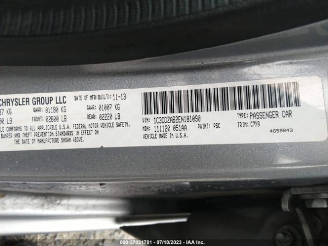 1C3CDZAB2EN181090 Dodge AVENGER SE