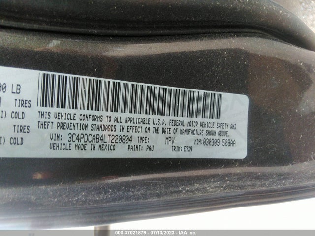 Dodge Journey Se Value 2020 3C4PDCAB4LT220804 Image 10