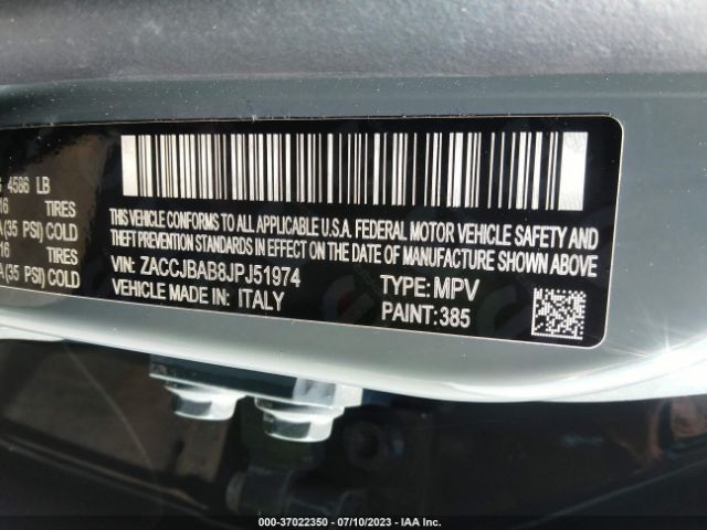 ZACCJBAB8JPJ51974 Jeep Renegade Sport