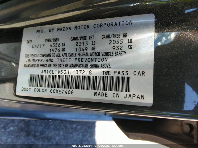 Mazda Mazda6 Touring 2017 JM1GL1V50H1137218 Image 15