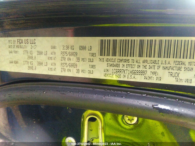 1C6RR7KT1HS699997 RAM 1500 Express
