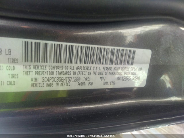Dodge Journey Sxt 2017 3C4PDCBG6HT571280 Image 9