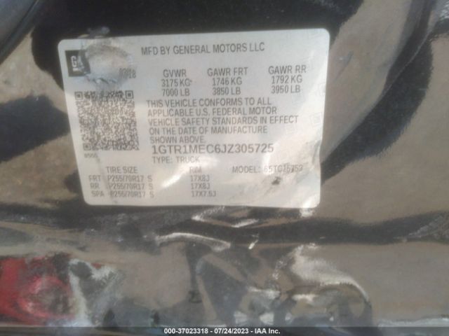 1GTR1MEC6JZ305725 GMC Sierra 1500 Sle