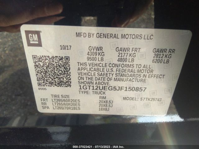 1GT12UEG5JF150857 GMC Sierra 2500hd Denali