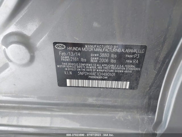 Hyundai ELANTRA SE 2014 5NPDH4AE1EH490101 Image 16