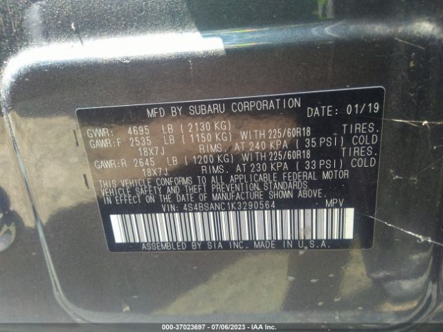 4S4BSANC1K3290564 Subaru Outback Limited