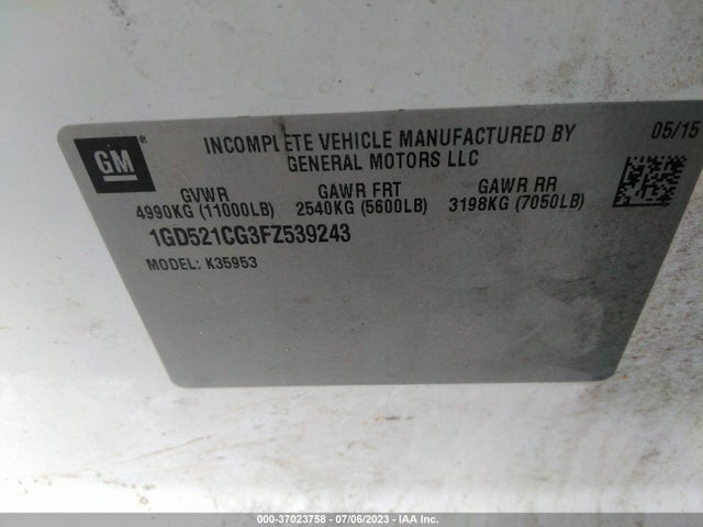 2015 GMC Sierra 3500HD, VIN: 1GD521CG3FZ539243