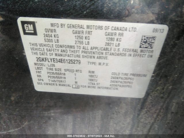 2GKFLYE34E6125279 GMC Terrain Slt