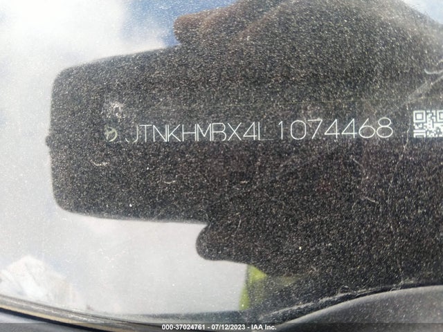 2020 TOYOTA C-HR LE/XLE/LIMITED VIN: JTNKHMBX4L1074468