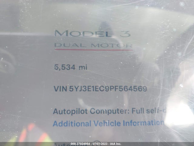 Tesla Model 3 Performance 2023 5YJ3E1EC9PF564569 Image 8
