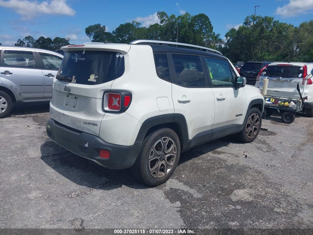 2016 JEEP RENEGADE LIMITED VIN: ZACCJADT5GPD73284