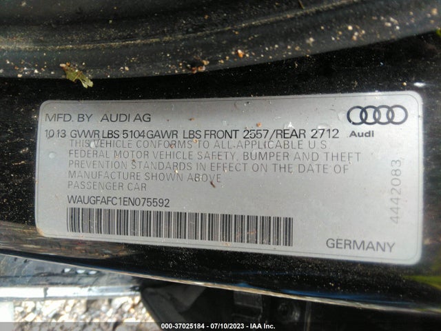 WAUGFAFC1EN075592 Audi A6 2.0t Premium Plus