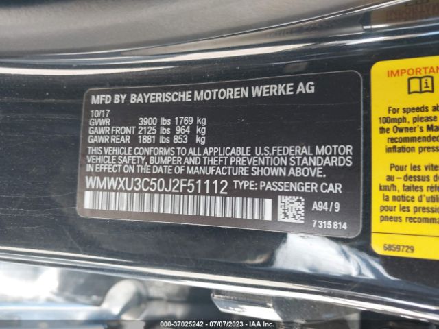 WMWXU3C50J2F51112 Mini Hardtop 4 Door Cooper S