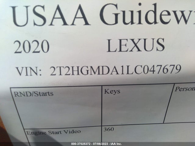2T2HGMDA1LC047679 Lexus Rx Rx 450h