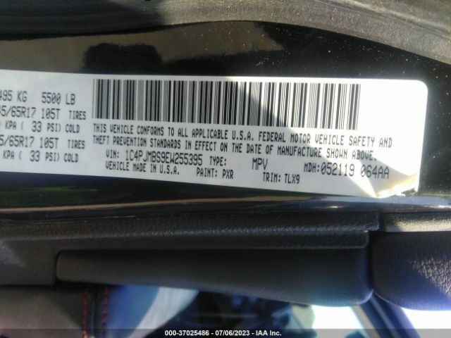 1C4PJMBS9EW255395 Jeep Cherokee Trailhawk