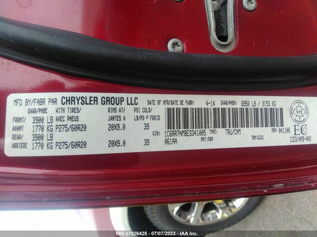 1C6RR7NM8ES341005 RAM 1500 Laramie