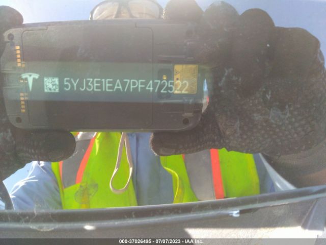 5YJ3E1EA7PF472522 Tesla MODEL 3
