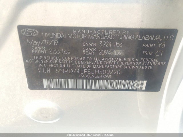 Hyundai ELANTRA SE 2020 5NPD74LF8LH500290 Image 15