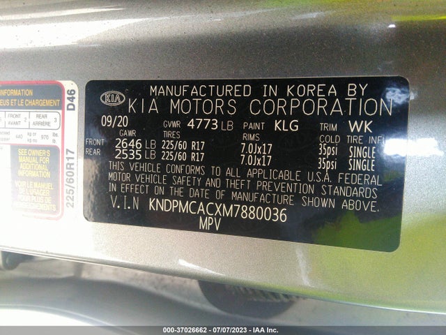 KIA Sportage Lx 2021 KNDPMCACXM7880036 Image 9