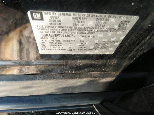 3GKALVEV7JL136762 GMC Terrain Slt