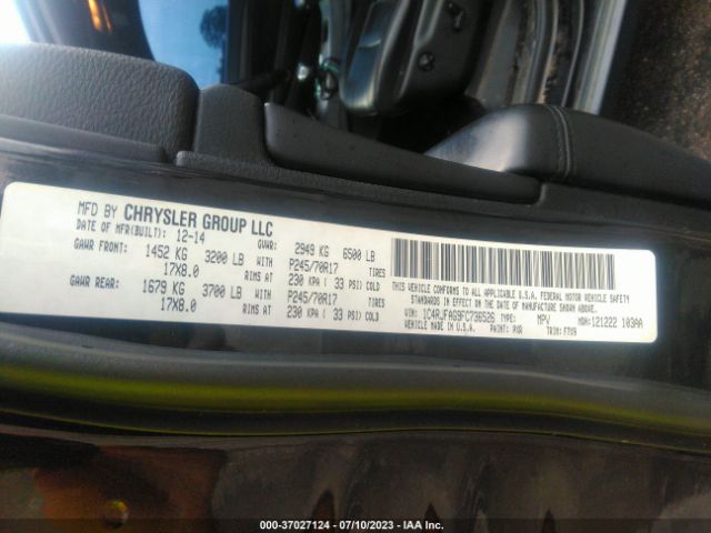 1C4RJFAG9FC736526 Jeep Grand Cherokee Laredo