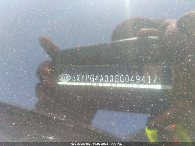 5XYPG4A33GG049417 KIA SORENTO LX