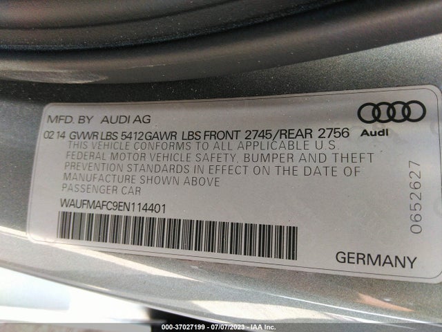 WAUFMAFC9EN114401 Audi A6 3.0l Tdi Premium Plus