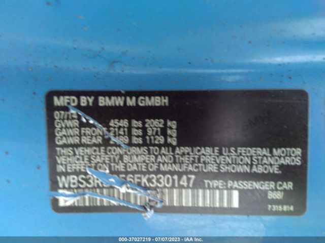 WBS3R9C56FK330147 BMW M4