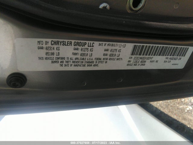 2C3CCAAG5EH183747 Chrysler 300