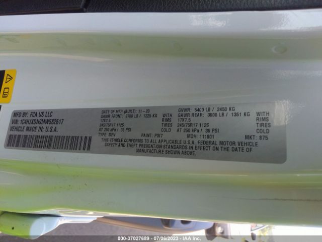1C4HJXDN9MW582617 Jeep Wrangler Unlimited Sport S