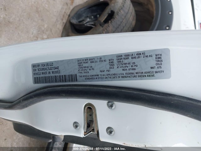 RAM 2500 Tradesman 2020 3C6UR5HL7LG213442 Image 9