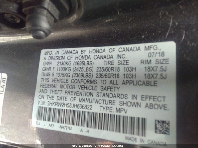 Honda CR-V EX 2018 2HKRW2H58JH666822 Image 15