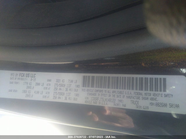 1C6SRFJT5LN148122 RAM 1500 Laramie
